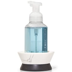 Bath Body Works Marbled Resin Foaming Hand Soap Holder NEW